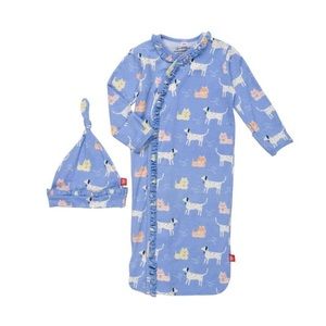 leash on life modal magnetic cozy sleeper gown